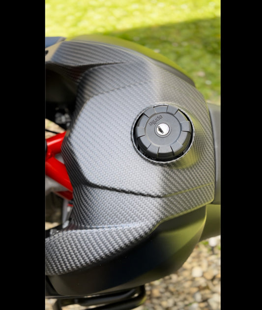 Cache boîte à air carbone Aprilia Tuareg 2022-2025